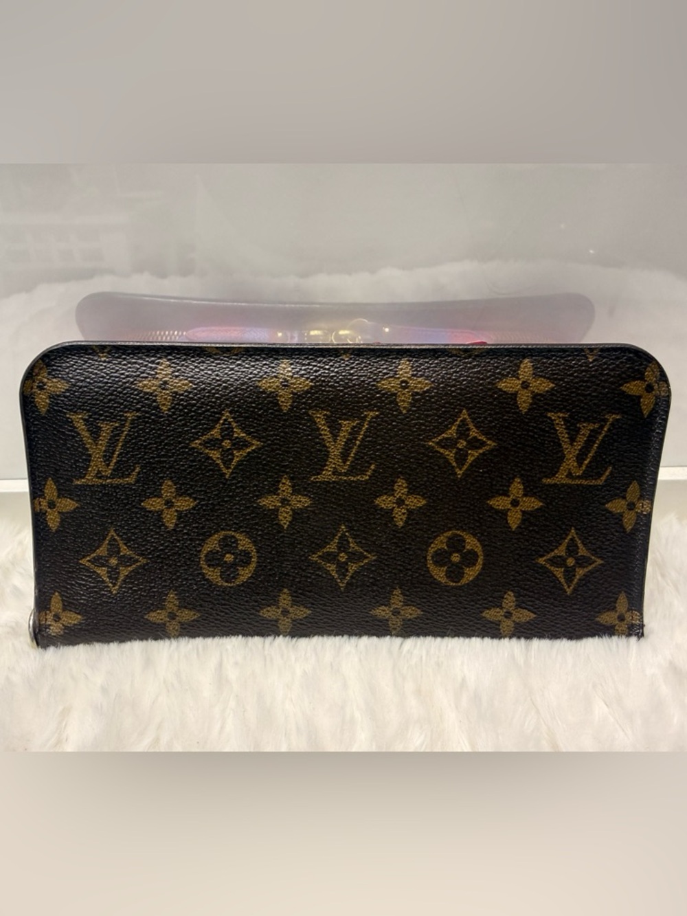 LOUIS VUITTON-CA4198 Insolite Wallet Red Purple Flower Interior Monogram Canvas